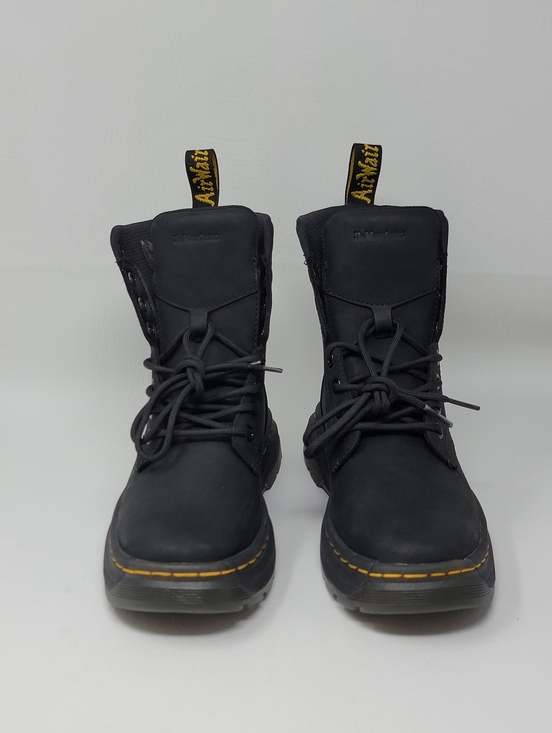 Dr. Martens Crewson Combat Boots Black Nubuck Lace Up Men's Size 4 New - Picture 5 of 10